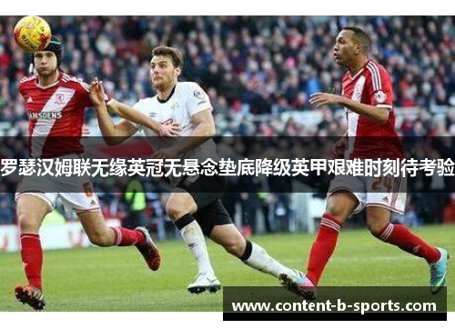罗瑟汉姆联无缘英冠无悬念垫底降级英甲艰难时刻待考验